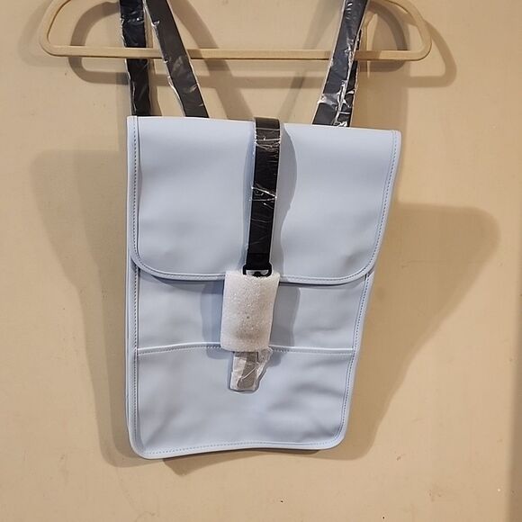 RAINS MINI WATERPROOF BACKPACK NWT  SKY BLUE - Picture 8 of 8